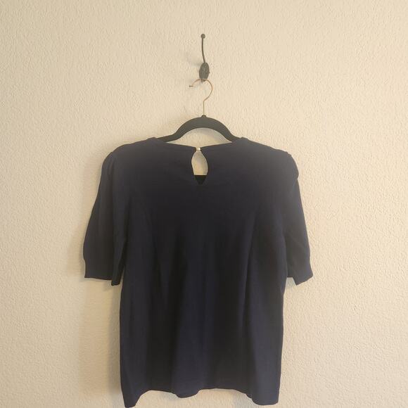 Vince Camuto Women's Size Small‎ Navy Short Sleeve Sweater NWT - Picture 6 of 7